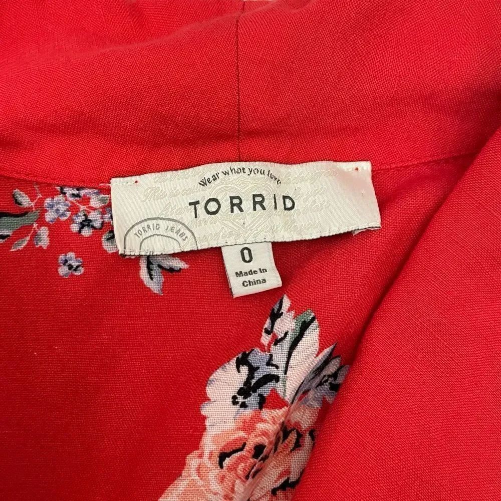 Torrid| Linen | Large| with Pockets| Utility Vest - Picture 5 of 12